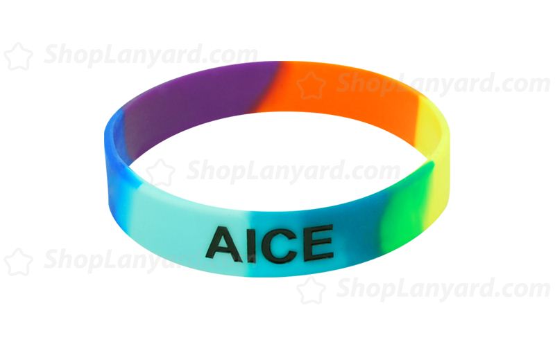 Multi Colour Debossed Colorfilled Wristband-CFW12ASE