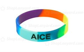 Multi Colour Debossed Colorfilled Wristband-CFW12ASE