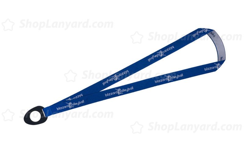 Royal Blue Custom Woven Lanyard-WL20uxS