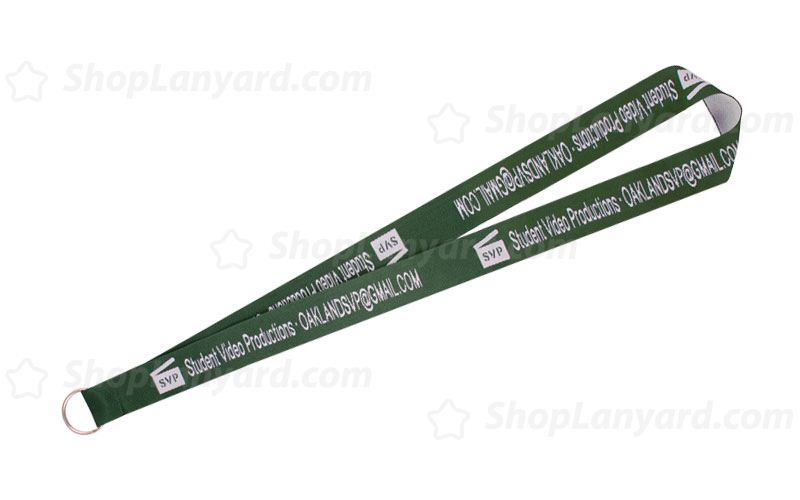 Rust Green Custom Woven Lanyard-WL25axS