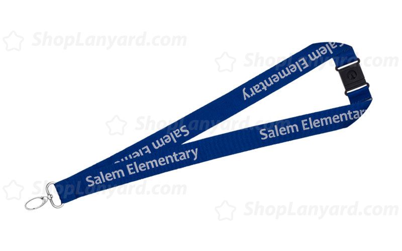 Royal Blue Custom Woven Lanyard-WL25eoxS