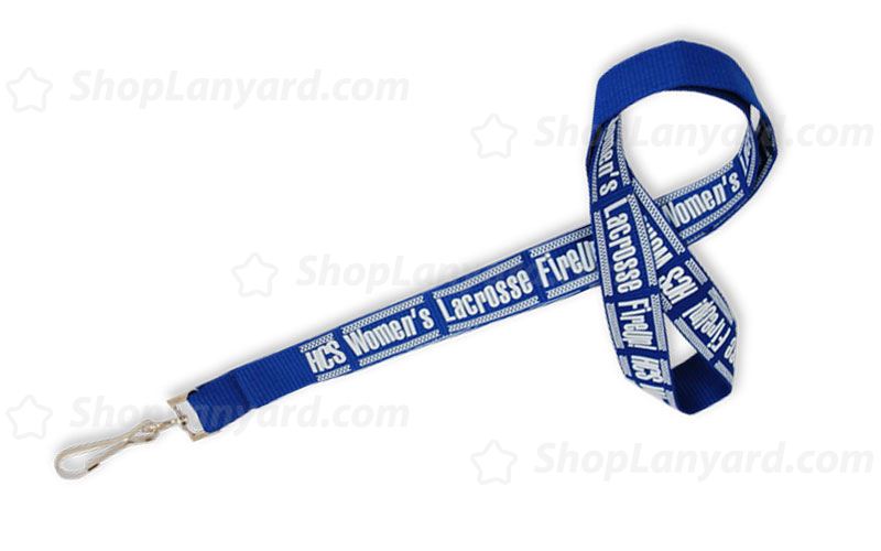 Royal Blue Polyester Lanyard-PL25cxS