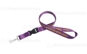 Solid Purple Nylon Lanyard-NL20cpxS