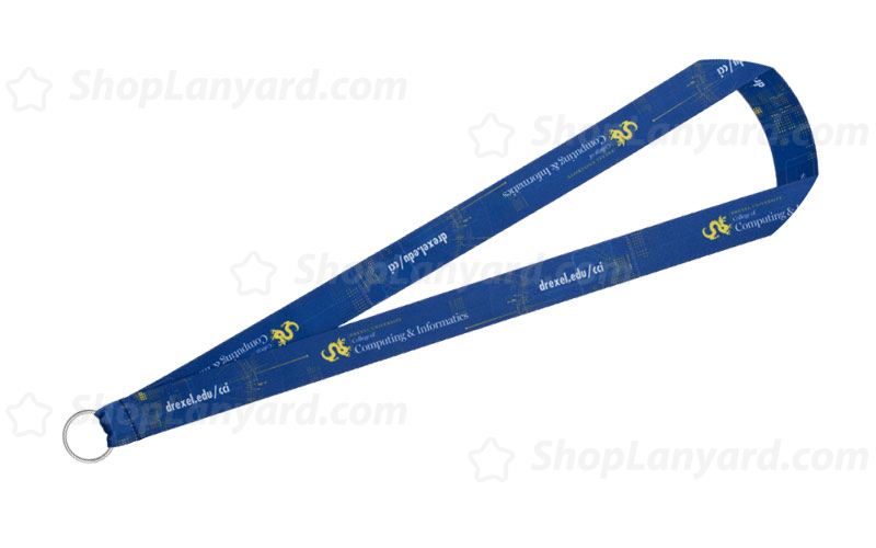 BLue Dye Sublimated Lanyard-DSL25axD