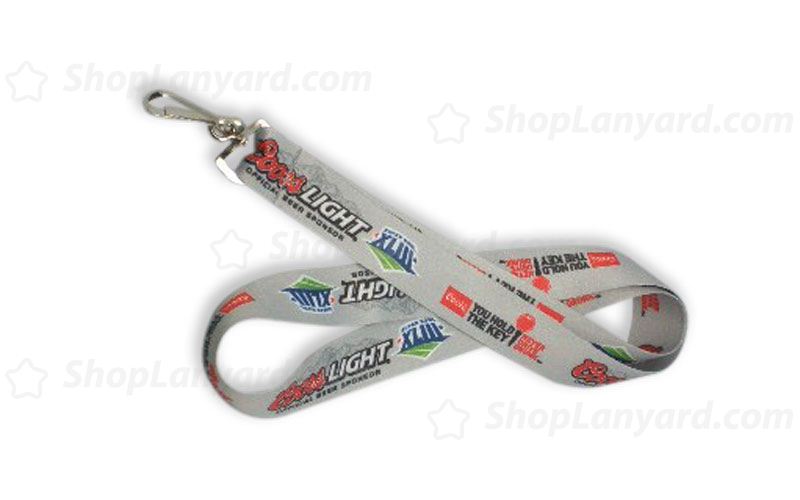 Cool Gray Dye Sublimated Lanyard-DSL25cxD