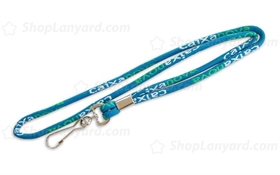 Light Blue Cord Woven Lanyard-CWL5czS