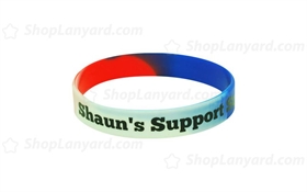 Multi Colour Printed Silicone Wristband-PW12ASE