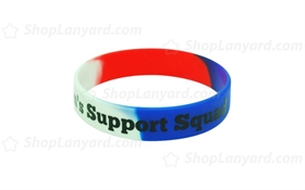 Multi Color Printed Silicone Wristband-PW12ASE