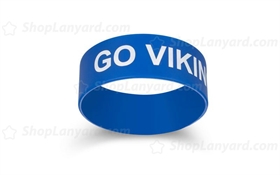 Cool Blue Printed Silicone Wristband-PW25ASO
