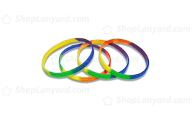 Multi Color Embossed Silicone Wristband-EW6ASE