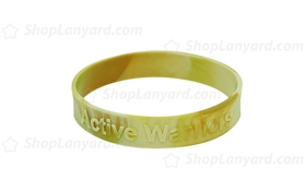 Multi Color Embossed Wristband-EW12ASW