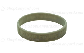 Gray Debossed Silicone Wristband-DW12ASO