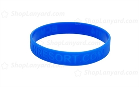Royal Blue Debossed Silicone Wristband-DW12ASO