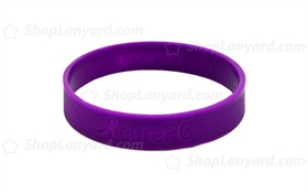 Dark Purple Debossed Silicone Wristband-DW12ASO