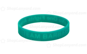 Cool Green Debossed Silicone Wristband-DW12ASO