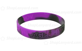 Multi Color Debossed Silicone Wristband-DW12ASW