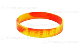 Multi Color Debossed Silicone Wristband-DW12ASW