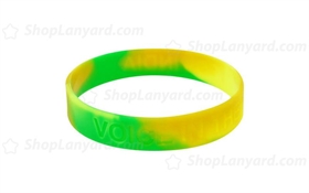 Yellow Debossed Silicone Wristband-DW12ASW