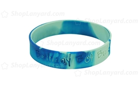 Multi Color Debossed Silicone Wristband-DW12ASW