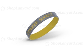 Cool Gray Duel Layer Wristband-DLW12ASO