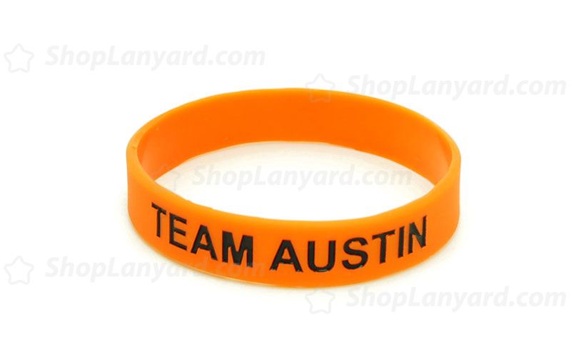 Solid Orange Colorfilled Wristband-CFW12ASO