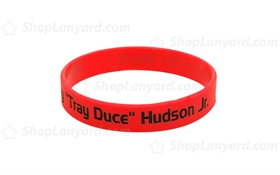 Solid Red Colorfilled Wristband-CFW12ASO