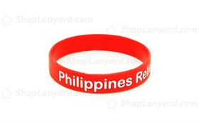 Solid Red ColorfilledWristband-CFW12ASO