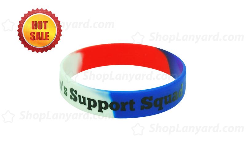 Multi Colour Printed Silicone Wristband-PW12ASE