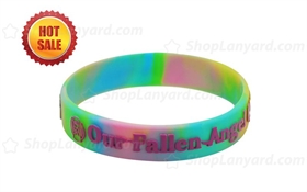 Multi Colour Embossed Printed Wristband-EPW12ASW